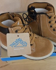 Thereabouts TH Lil Luke Toddler Ankle Boot Suede Lace-Up Foam 7M Wheat