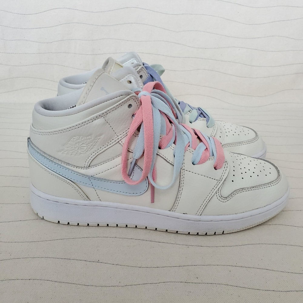 Nike Youth Air Jordan 1 Phantom Mid Multicolor Swoosh(GS) Shoes 555112-035 Sz 6Y