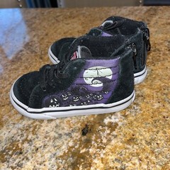 Vans Hi Zip Back The Nightmare Before Christmas Glow in the Dark Kids Sz 6.5