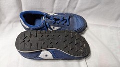 Saucony Kids Size 2.5M Jazz Original Sneakers Lace-Up Shoes Blue/White