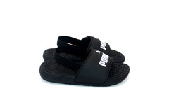 PUMA COOL CAT BACKSTRAP BX PS 384117-01 BLACK/WHITE LITTLE KIDS SANDAL