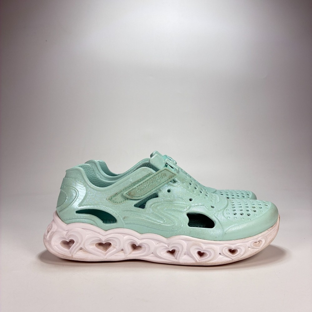 Skechers Light Hearted 2.0 Mint Green Comfort Slip On Sneakers Shoes Youth Sz 5