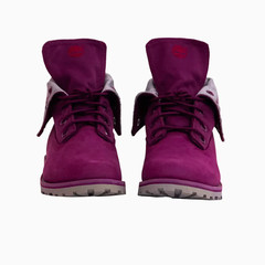 Timberland Kids Authentics Fabric Fold Down Boots PS Size 1 Suede Winter Shoes