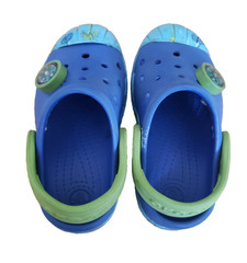 Crocs Bump It Clog Kids Size C8 Blue/Green Cap Toe Water Sandals shoes Compass