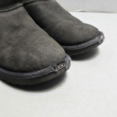UGG Kids Classic II Short Cuff Boots 1017703K Gray Sheepskin Big Kids Sz 6