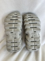 Crocs Echo Clog Atmosphere Light Gray Kids J3 Youth 3 Lightweight Comfort Slide