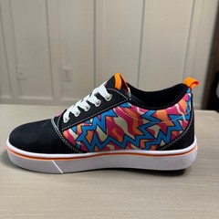 Heelys Pro 20 Prints Black/Pink/Orange/Cyan 90s Style Skate Shoes