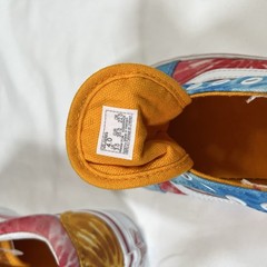 Vans Old School Unisex Juniors Tie Dye Block Multicolor Shoes Sz 4 Missing Lace