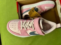 Authentic Nike Court Borough Low Recraft (PS) Rose Mousse/Pink Foam Size 11c New
