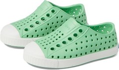 Native Shoes Kids Womens Jefferson Candy Green Shell White Size 5 Big Kid