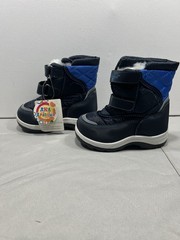 AKA Drakosha Kids Snow Boots Size 10 EU 27 Blue Faux Fur Insulated Winter NWT