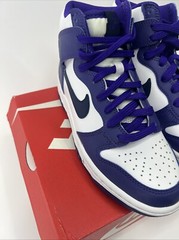 Nike Dunk High Midnight Navy White GS DH9751-100 White/Purple Size 4.5Y