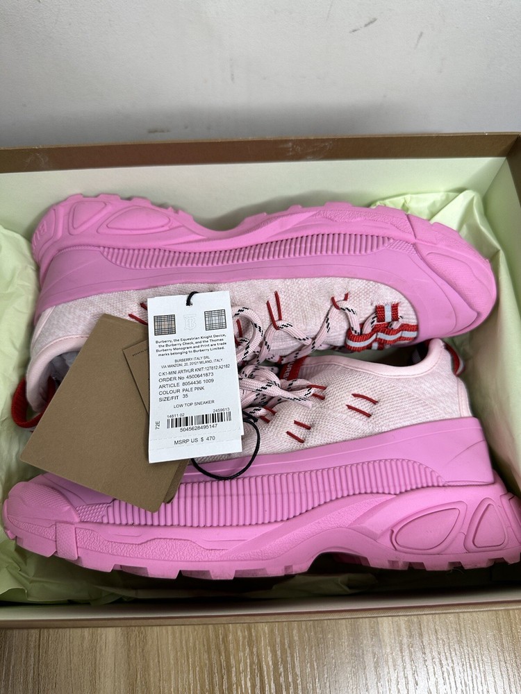 Burberry Kids Mini Arthur Knit Sneaker | Size 3.5 US | EU 35 | UK 2.5