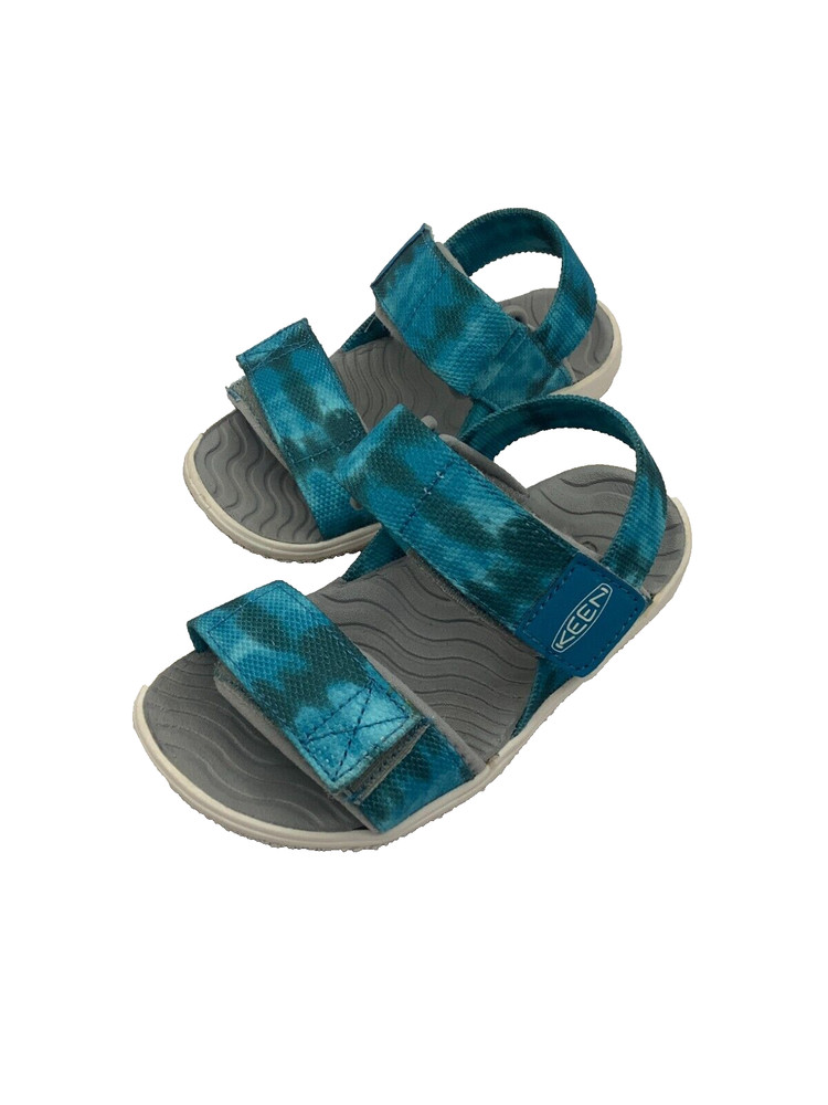 KEEN Elle Backstrap Casual Platform Open Toe Sandals, Sea Moss/Fjord Blue, 8 US