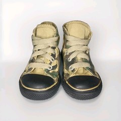 Converse All Star Chuck Taylor Toddler Hi-Top Camo Green Black Size 5 Pre-Owned