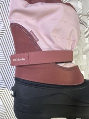 Columbia Kids Powderbug Plus II Winter Snow Boots Pink Brown Waterproof