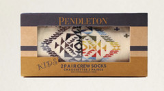 Pendleton 2 Pair Kid’s Cotton Crew Socks -Wild Blooms -S (Shoe size 7-10) -New