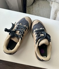 Jordan Session (GS) Sneaker Beige Black Pink Leather Kids 5.5 Youth AT-4/62-NWT