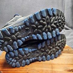 Merrell Hilltop Ventilator Mid Hiking Boots Unisex Kids Grey Blue US 4