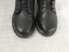 DR MARTENS LEATHER LACE UP BOOTS BLACK DOC MARTENS 1460 J BOY GIRL YOUTH SIZE 3