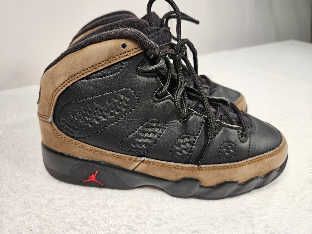 Jordan 9 Retro Olive 2024 TD Size 13C Toddler Kids Sneakers Green