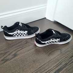 VANS Filmore Black/White Checkerboard Decon Skater Sneaker Sz 7 Streetwear