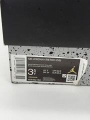 Air Jordan 4 Retro GS Fire Red 2020 White Black Tech Grey 408452-160 Size 3.5Y