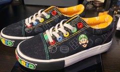 Ground Up Nintendo Super Mario & Luigi Low Top Lace Sneakers Kids Size 12