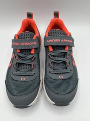 Under Armour Assert 8 Running Shoes Size 2Y Dark Gray Orange 3022101-106 – EUC