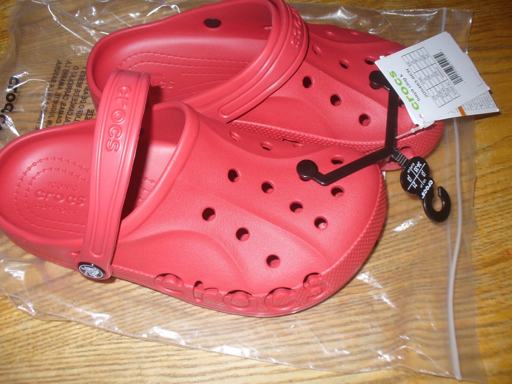 Clogs Juniors Baya Kids Roomy Fit Choice Size Red Pepper 205483-6EN NWT