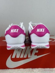 Nike Cortez GS White Laser Fuchsia Size 6Y/Women 7.5 DM0950-104