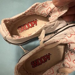 Peanuts® Snoopy White Canvas Lace-Up Children’s Shoes Size 6