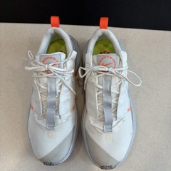 Nike Crater Impact DB3551-100 White Volt Orange Men/Women Size 7Y (Women 8.5)