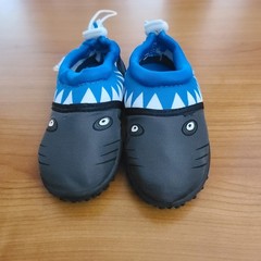 Speed Childrens Toddler Kids Shark Slip on Aqua Socks Pool Beach Water Shoe Sz 7