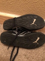 Puma Brand drift cat black leather shoes size 4-unisex-great Condition
