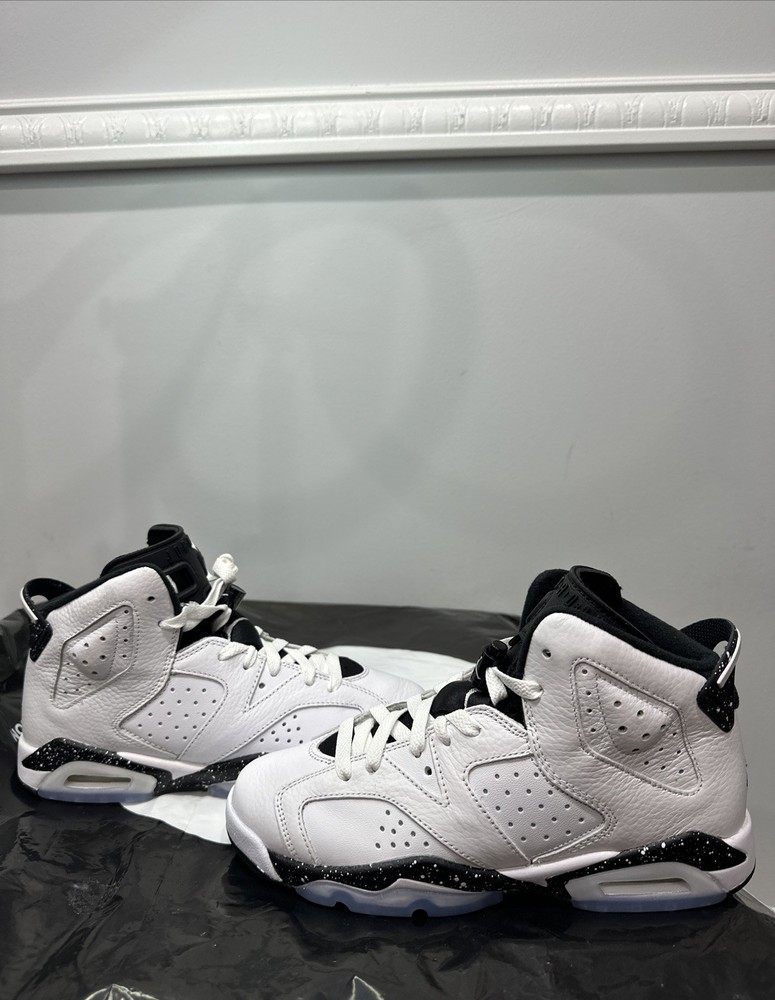 NIKE AIR JORDAN 6 RETRO REVERSE OREO 5y GS WHITE (384665 112)