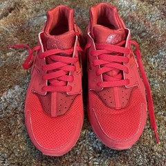 NIKE HUARACHE RUN (GS) UNIVERSITY RED SIZE 7Y [654275-600]