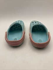 CROCS Crocband II Water Clogs Ice Blue Candy Pink White Toddler’s Size C4