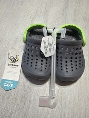 Joybees Active Clog Gray Teal Kids Size c4/5