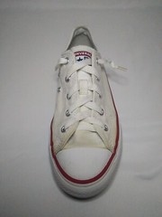 Converse All Star Shoes Low Top Size 2 White Canvas Sneakers Adult/junior Unisex