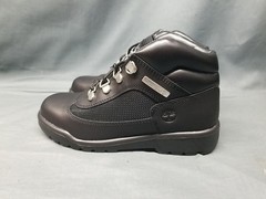 Timberland Youths Field Boot Mid Waterproof Triple Black Size 2.5 NEW NO BOX!