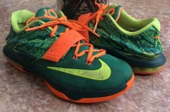 Nike KD 7 GS Weatherman Emerald Basketball Shoes Sz 6.5Y 669942-303 EUC!