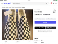 NEW UNISEX MUDD BLACK/WHITE CHECKERED SLIP ON SKATER SHOES SNEAKERS WOMENS SZ 7
