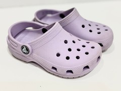 Crocs Purple Traditional Classic Clogs Slip on Sandals Childs Size C9