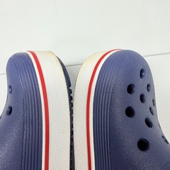 Crocs Crocband Clog Kids Size C7 Navy Blue White Red Sporty Water Shoes