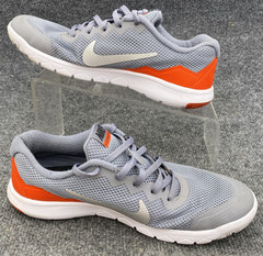 Nike Flex Experience RN 4 GS Grey Orange Youth 7Y Women 8.5 Running Shoes 749807