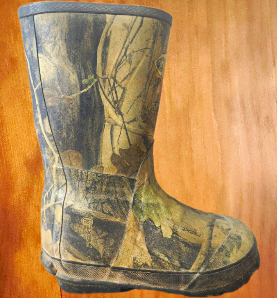LaCrosse Little Burly 1000G Youth Camo Rubber Rain Boots US 1 EU 32 UK 13