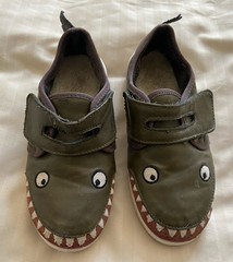 Emu Australia Kids Boys Girls Green Crocodile Slip-0n Loafer Skate Shoes Size 12