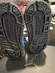 Jordan Winterized Spizike (gs) Size 5.5 Y Ghost / Hot Lava Blue
