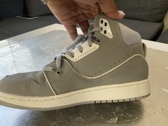 Jordan Flight 2 Gray/White Mid-Top Lace-Up Sneakers Youth 5.5Y EU38